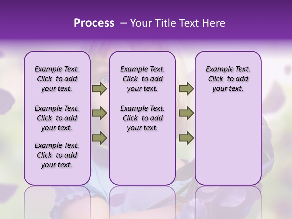 Female Laughing Color PowerPoint Template
