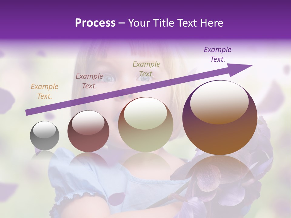 Female Laughing Color PowerPoint Template