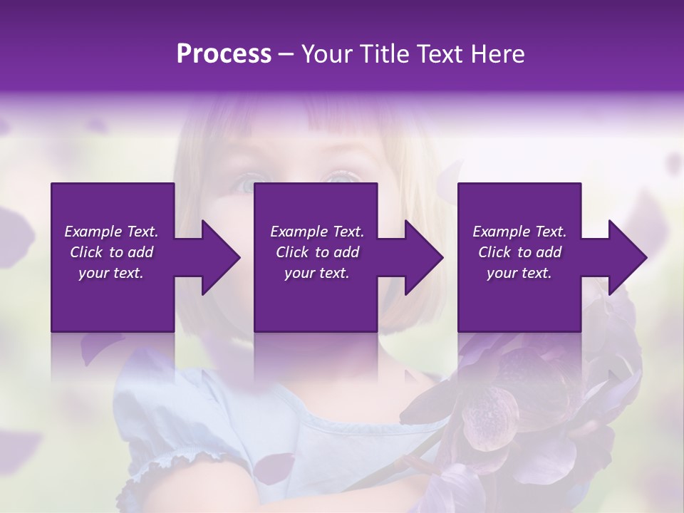 Female Laughing Color PowerPoint Template