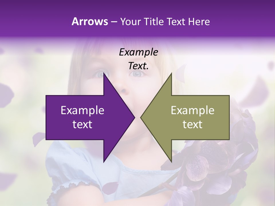 Female Laughing Color PowerPoint Template