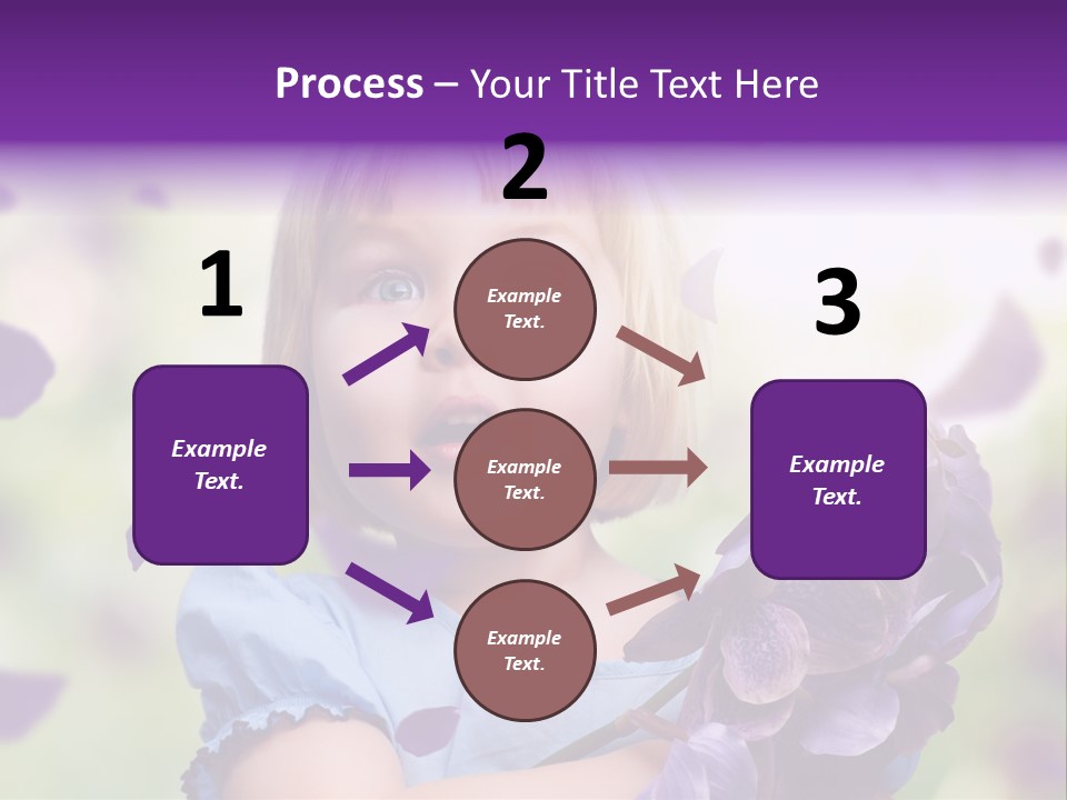 Female Laughing Color PowerPoint Template