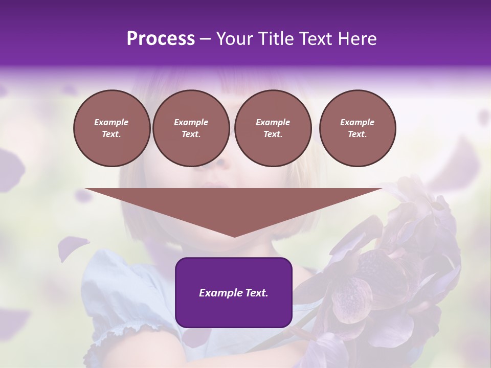 Female Laughing Color PowerPoint Template