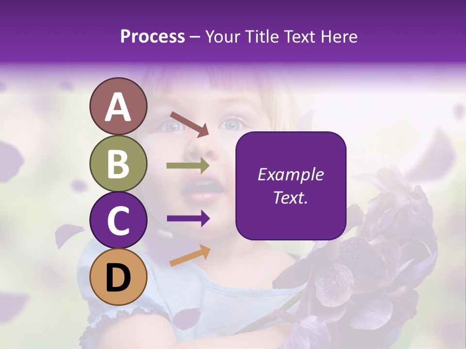 Female Laughing Color PowerPoint Template