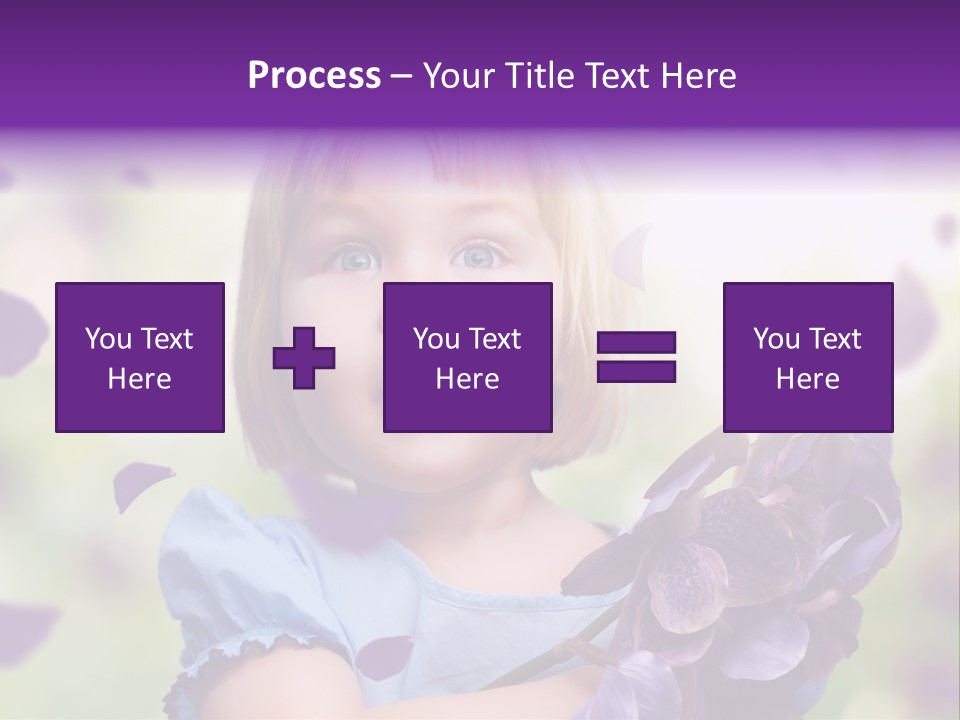 Female Laughing Color PowerPoint Template