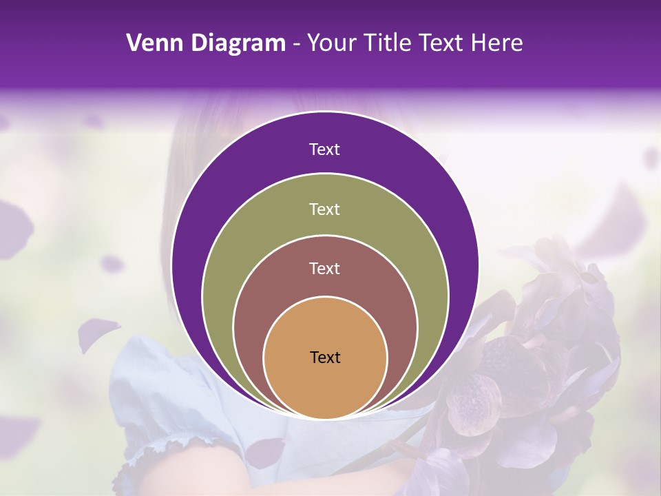 Female Laughing Color PowerPoint Template