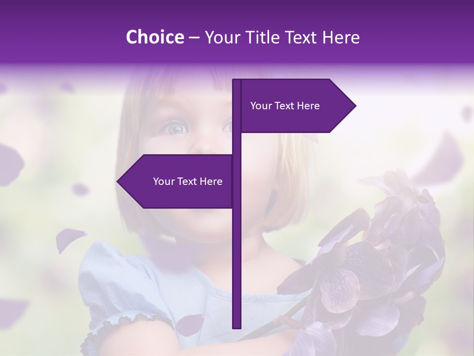 Female Laughing Color PowerPoint Template