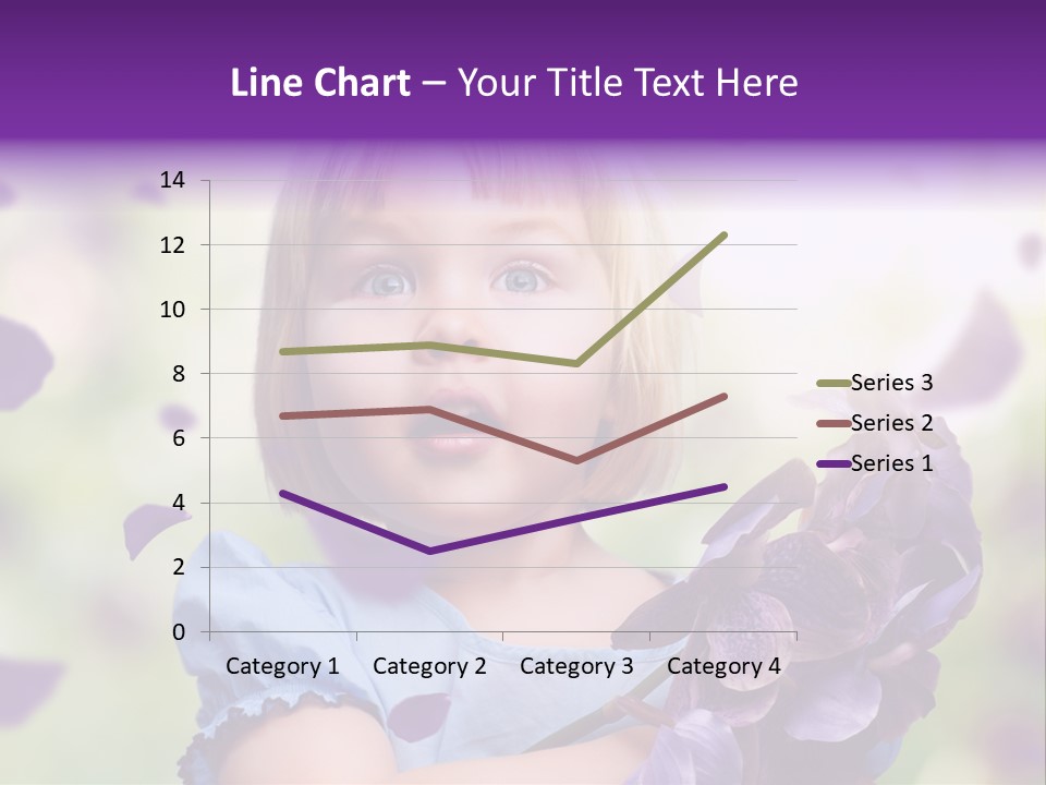 Female Laughing Color PowerPoint Template