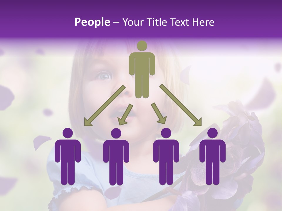 Female Laughing Color PowerPoint Template