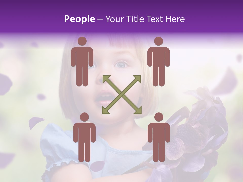 Female Laughing Color PowerPoint Template