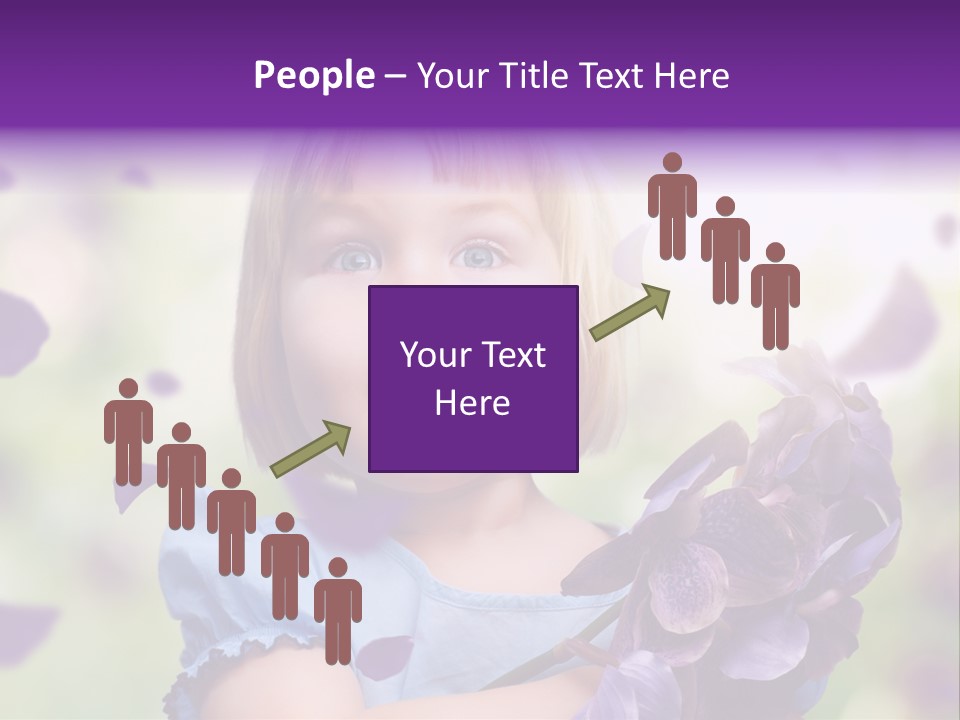 Female Laughing Color PowerPoint Template