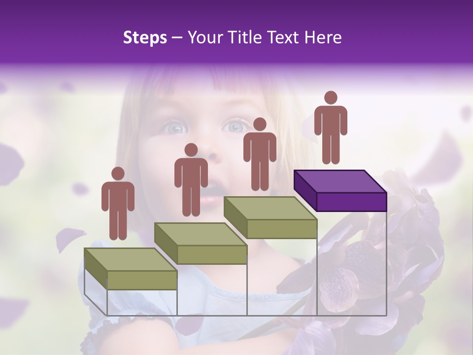 Female Laughing Color PowerPoint Template