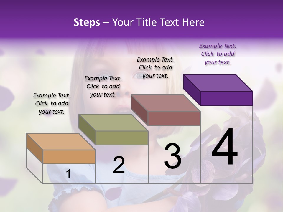 Female Laughing Color PowerPoint Template