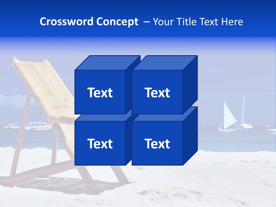 Resort Sailing Seascape PowerPoint Template