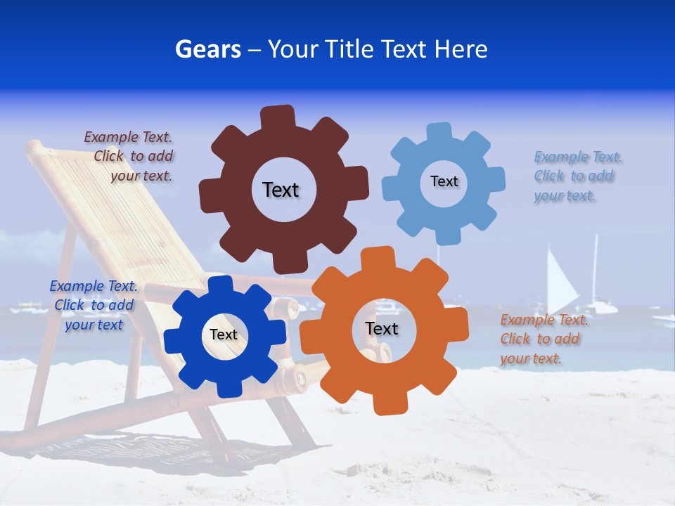 Resort Sailing Seascape PowerPoint Template