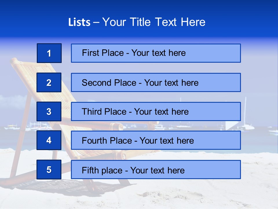 Resort Sailing Seascape PowerPoint Template