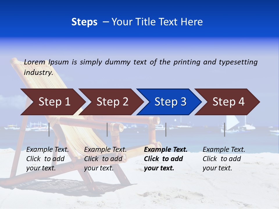 Resort Sailing Seascape PowerPoint Template