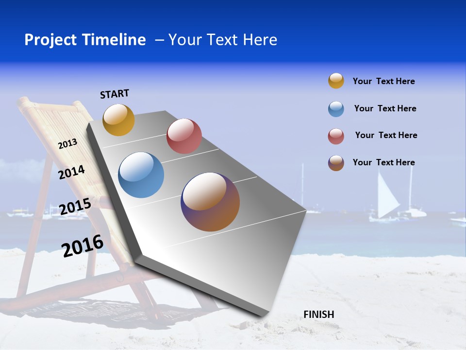 Resort Sailing Seascape PowerPoint Template