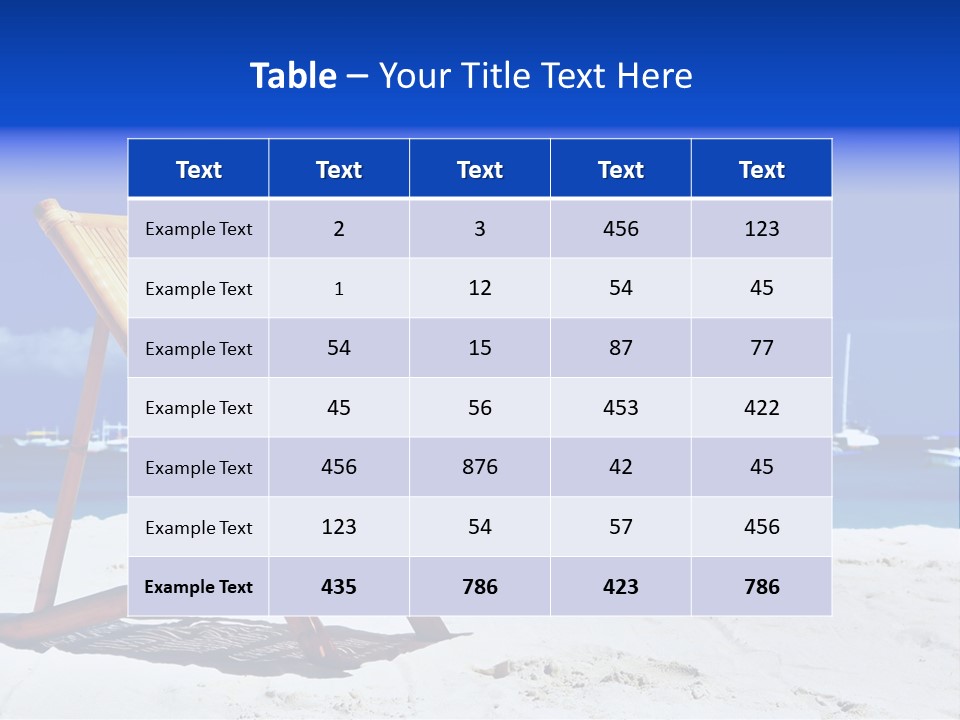Resort Sailing Seascape PowerPoint Template