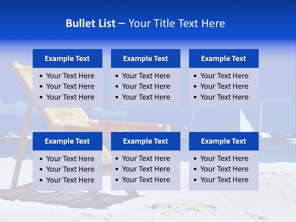 Resort Sailing Seascape PowerPoint Template