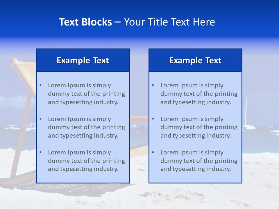 Resort Sailing Seascape PowerPoint Template