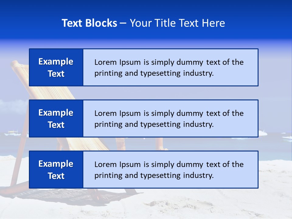 Resort Sailing Seascape PowerPoint Template