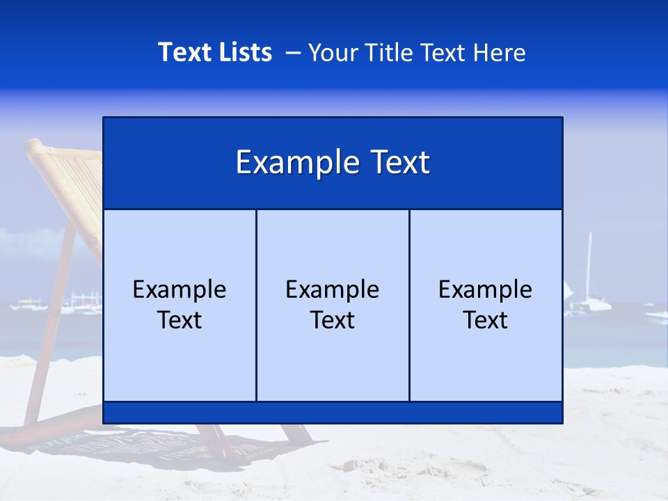 Resort Sailing Seascape PowerPoint Template