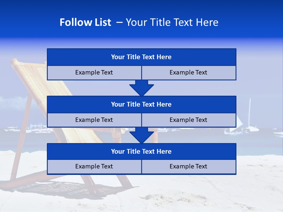 Resort Sailing Seascape PowerPoint Template