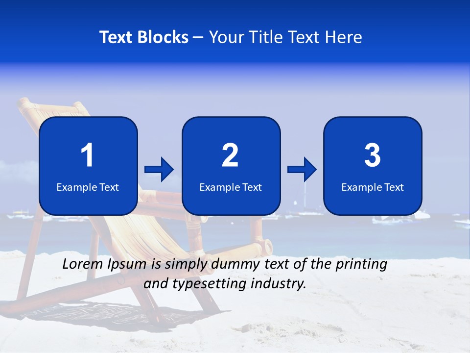 Resort Sailing Seascape PowerPoint Template