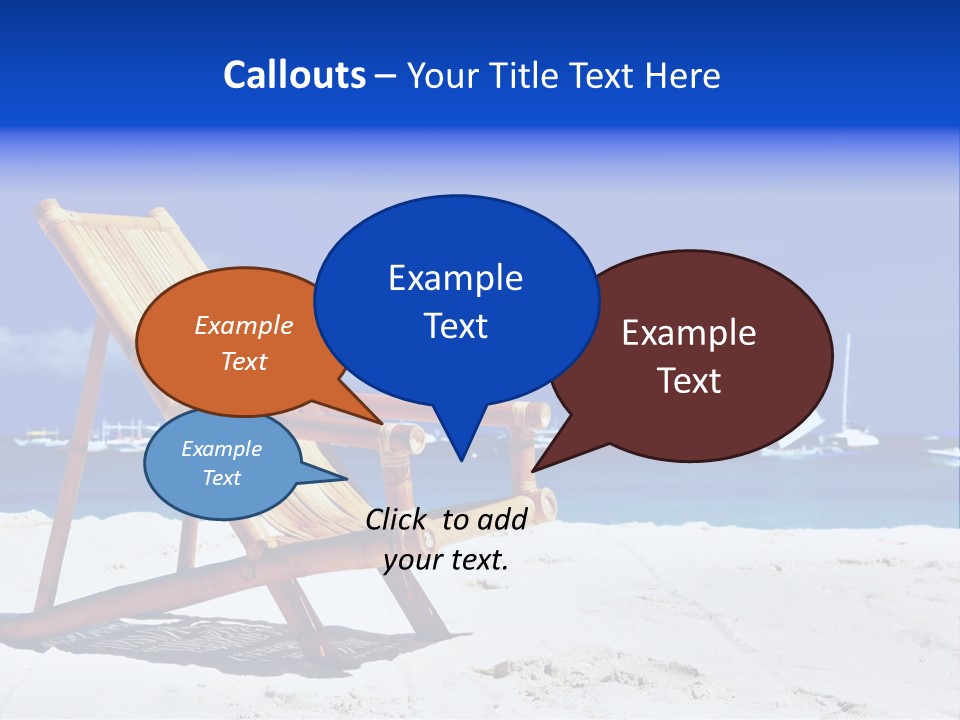 Resort Sailing Seascape PowerPoint Template