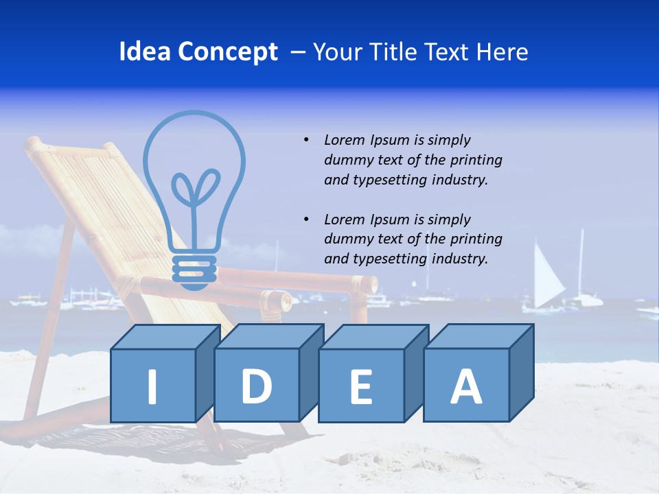 Resort Sailing Seascape PowerPoint Template