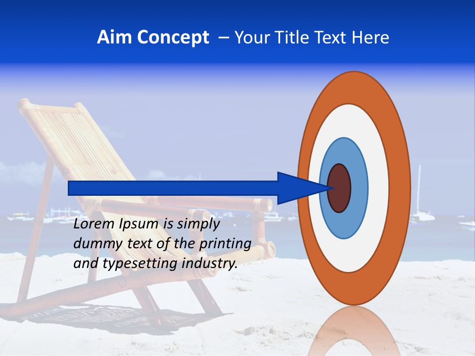 Resort Sailing Seascape PowerPoint Template