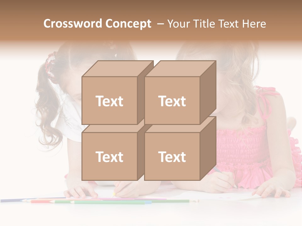 Child Joy Crayon PowerPoint Template