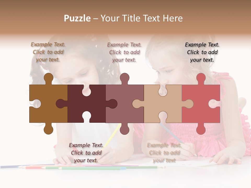 Child Joy Crayon PowerPoint Template