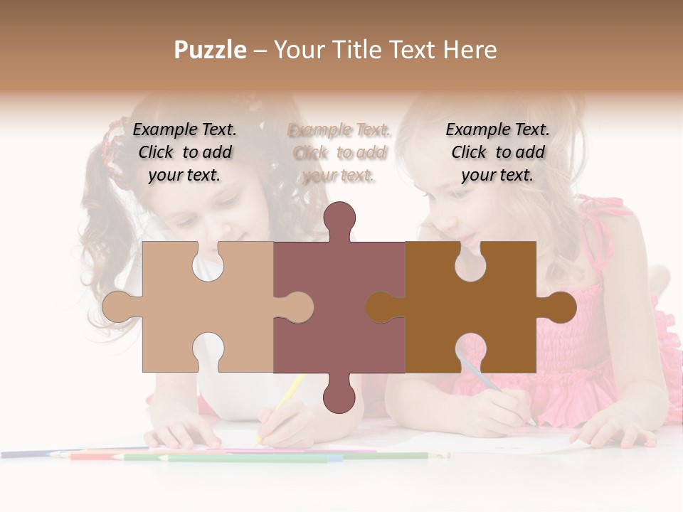 Child Joy Crayon PowerPoint Template