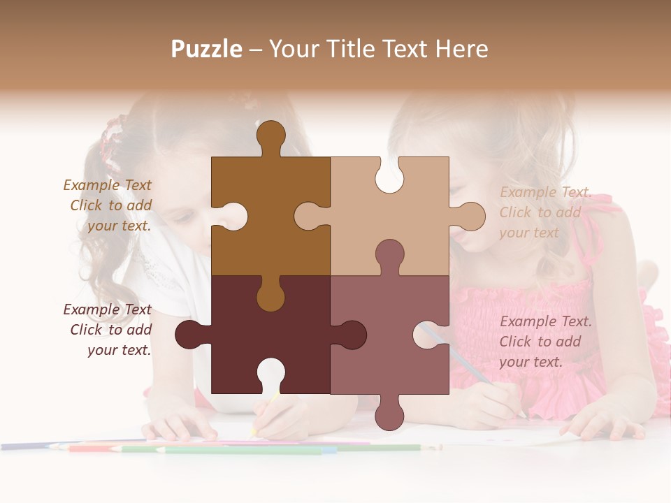 Child Joy Crayon PowerPoint Template