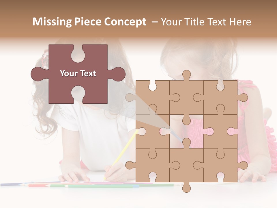 Child Joy Crayon PowerPoint Template