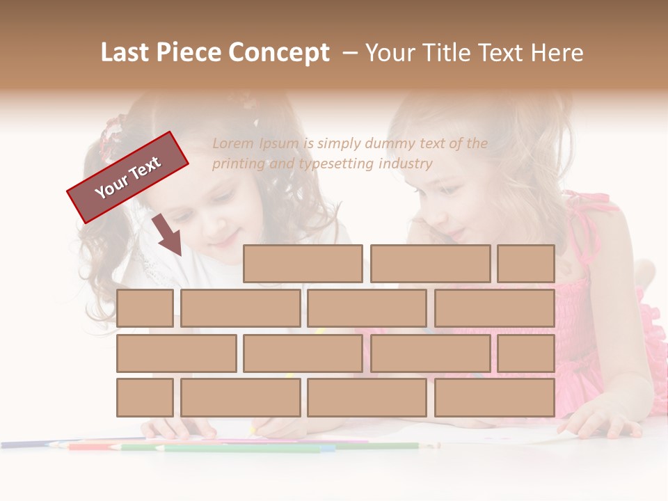 Child Joy Crayon PowerPoint Template