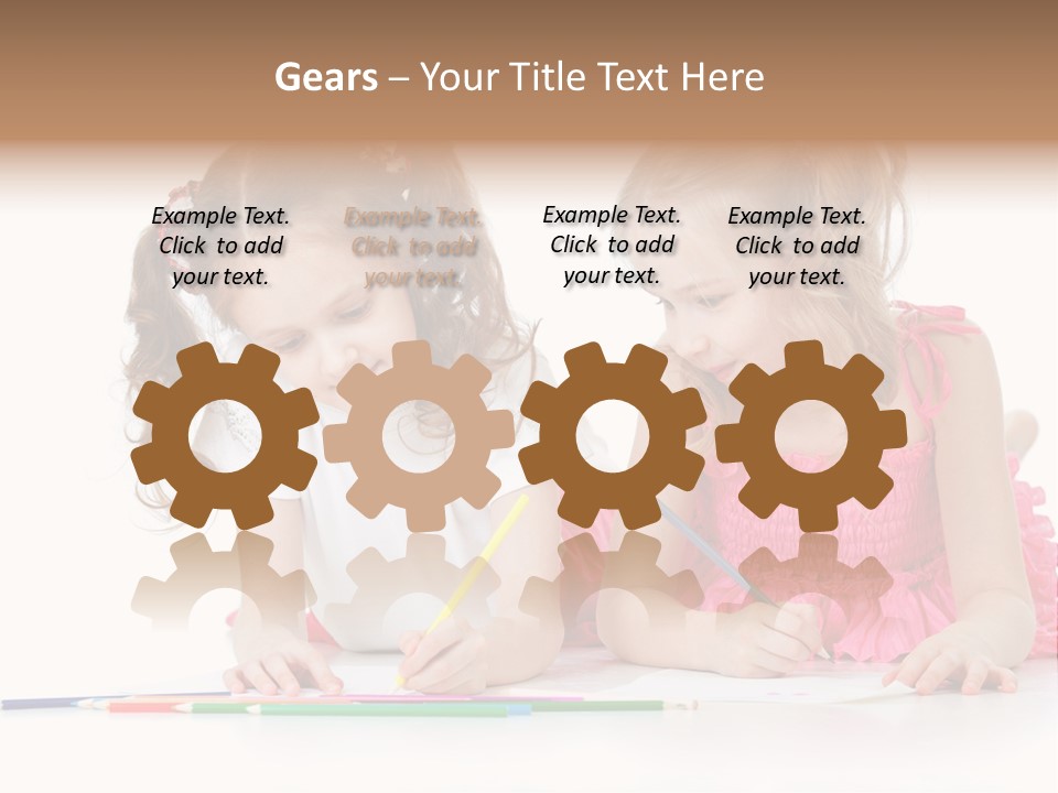 Child Joy Crayon PowerPoint Template