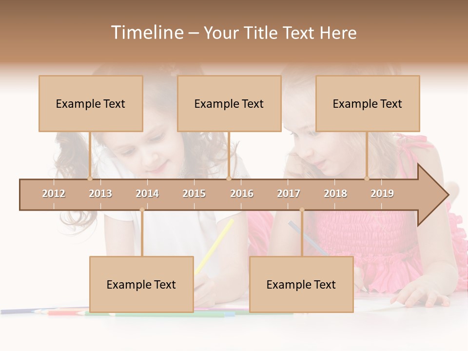 Child Joy Crayon PowerPoint Template