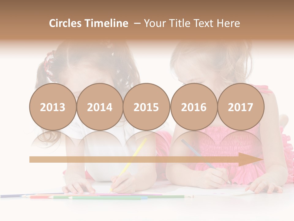 Child Joy Crayon PowerPoint Template