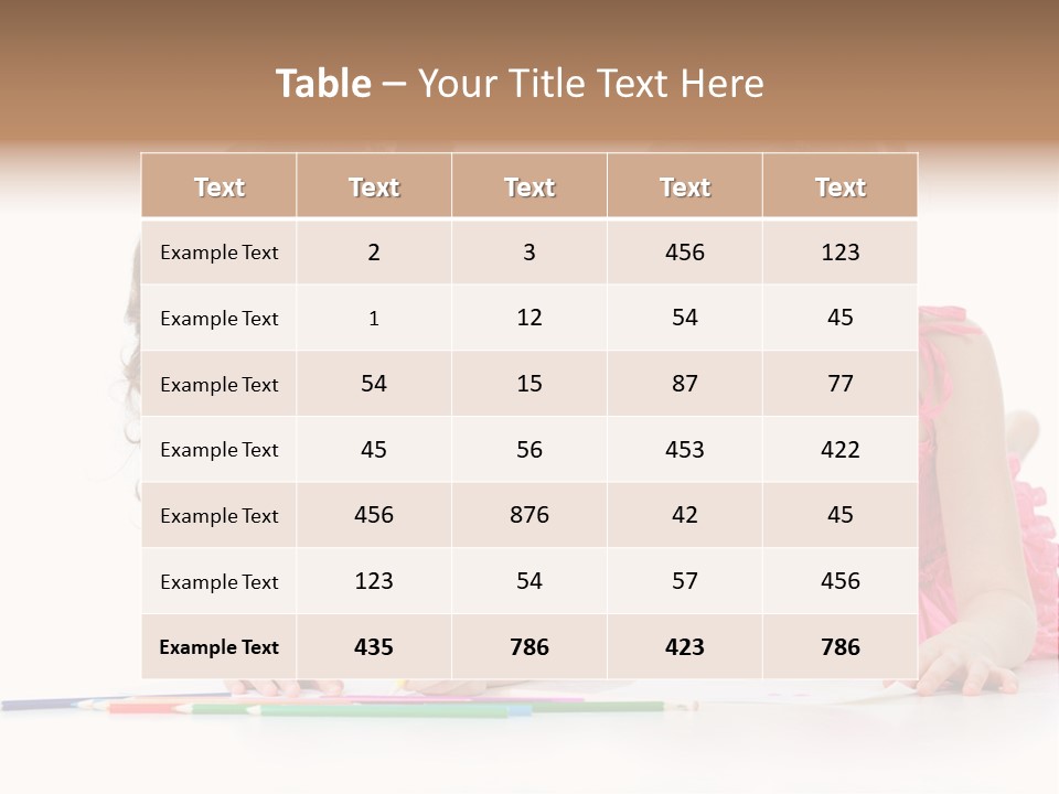 Child Joy Crayon PowerPoint Template