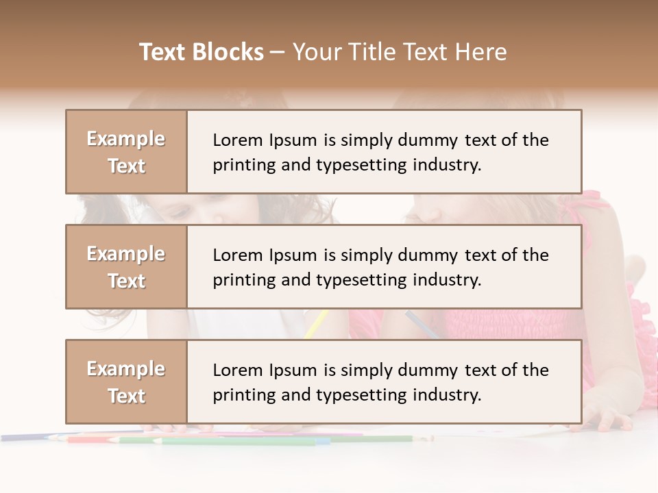 Child Joy Crayon PowerPoint Template