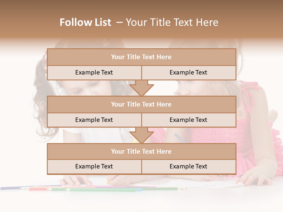 Child Joy Crayon PowerPoint Template