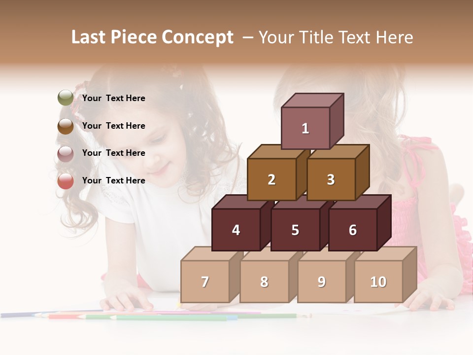 Child Joy Crayon PowerPoint Template