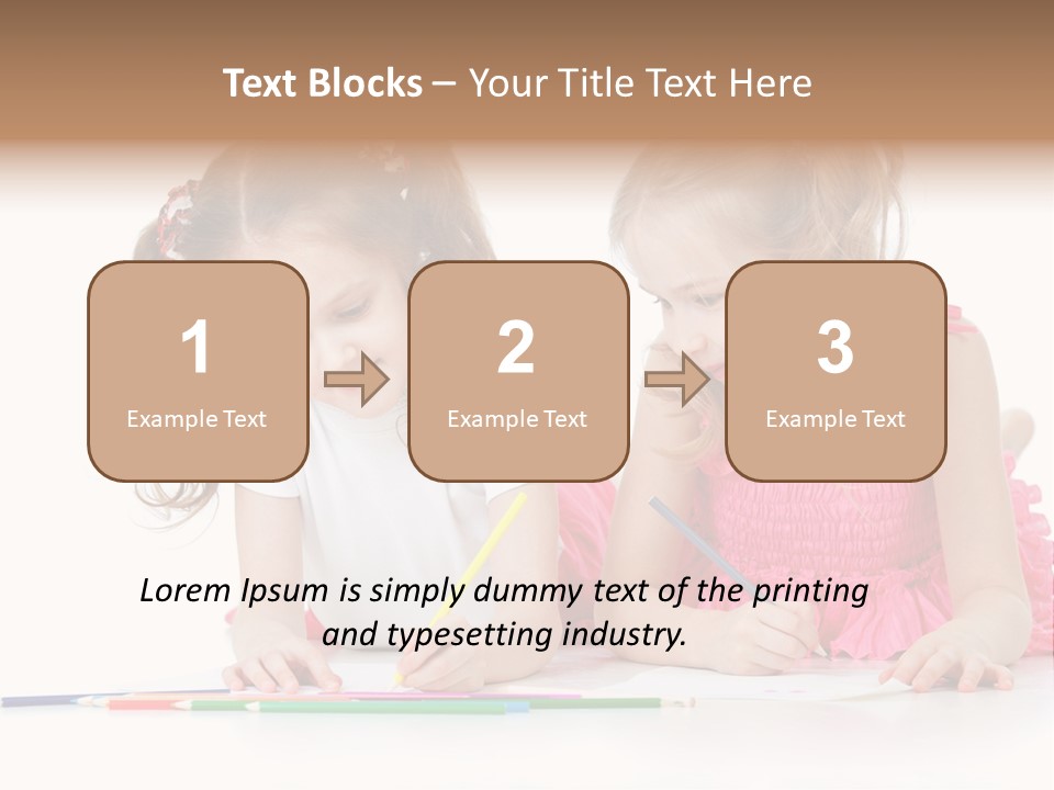 Child Joy Crayon PowerPoint Template