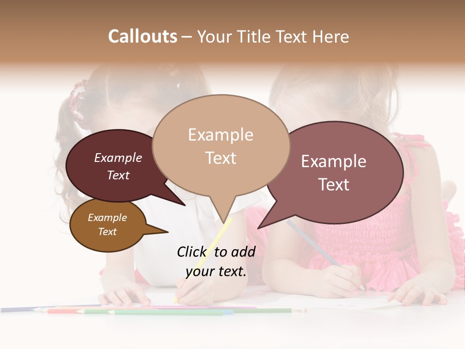Child Joy Crayon PowerPoint Template