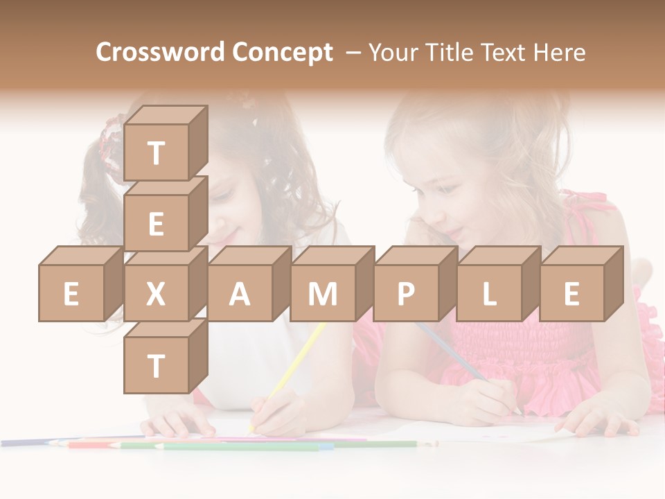 Child Joy Crayon PowerPoint Template