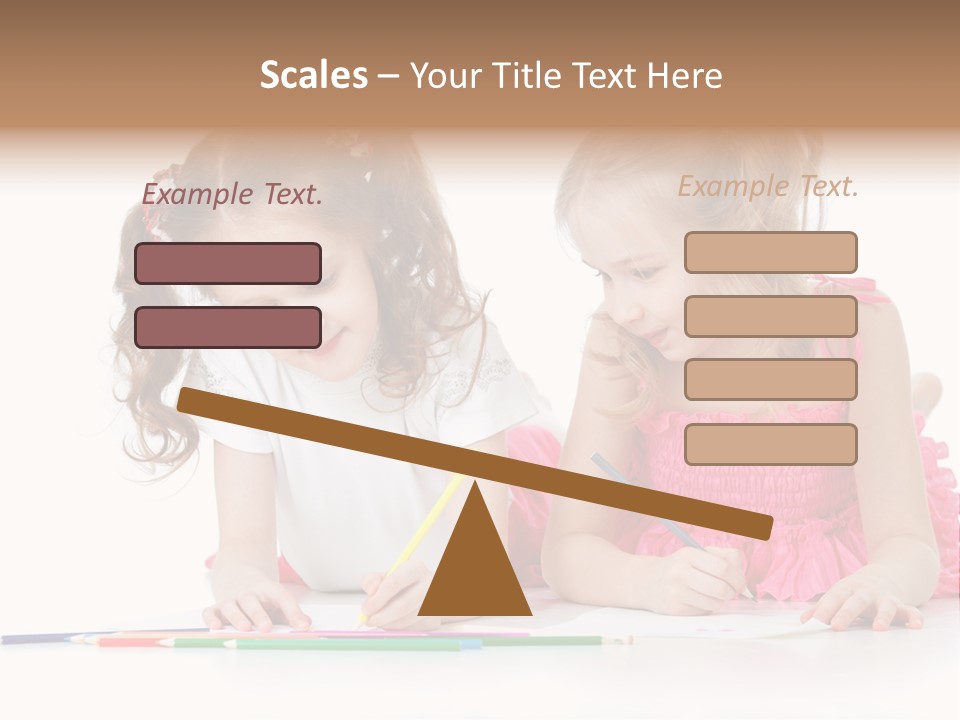 Child Joy Crayon PowerPoint Template