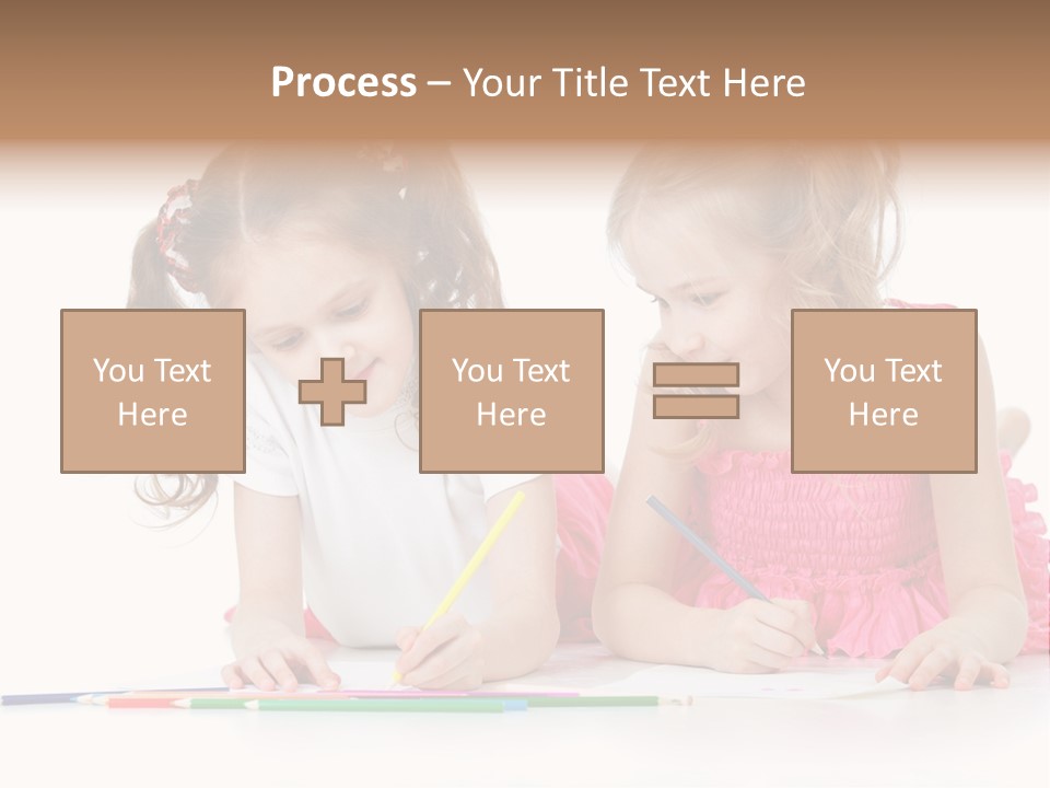 Child Joy Crayon PowerPoint Template