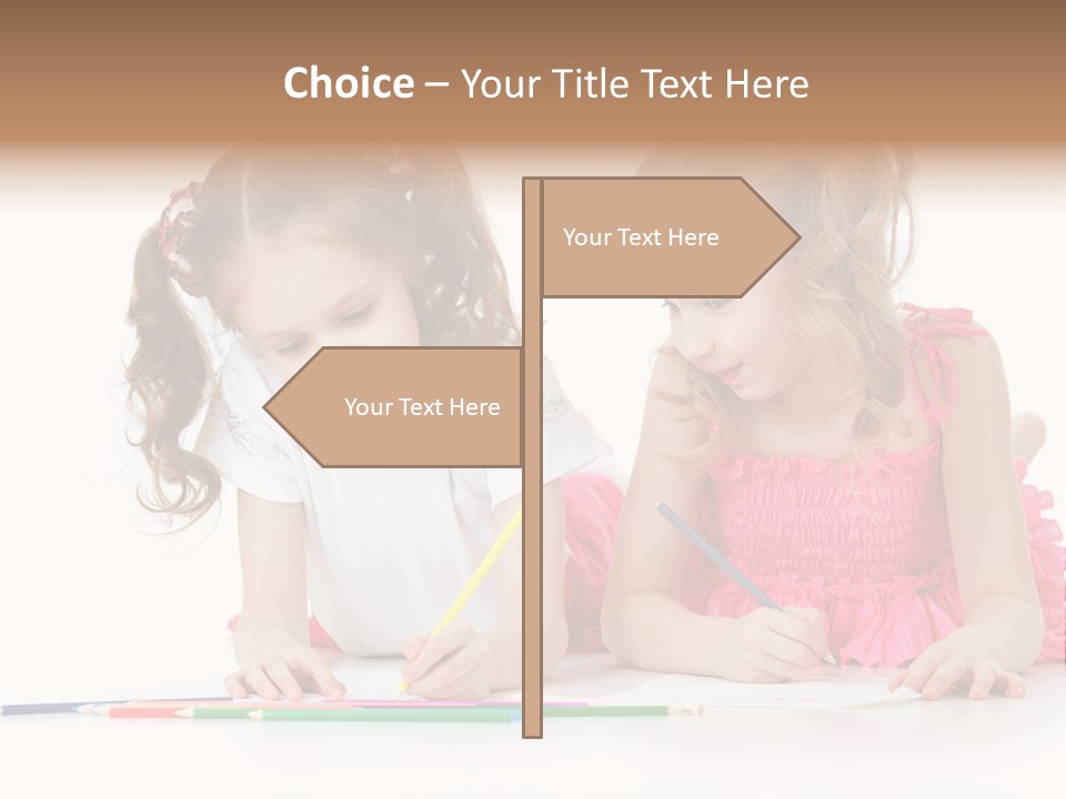 Child Joy Crayon PowerPoint Template